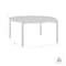 Armen Living Tiffany Outdoor Patio Round Coffee Table in Black Aluminum 840254332577 - alternate 7
